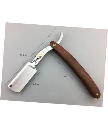 Beaupretty Men's Razor Set - 2pcs Safe Manual Metal Razors with Bamboo Wooden Handle | Mahogany Design for Smooth Shaving - Buy Online on GoSupps.com