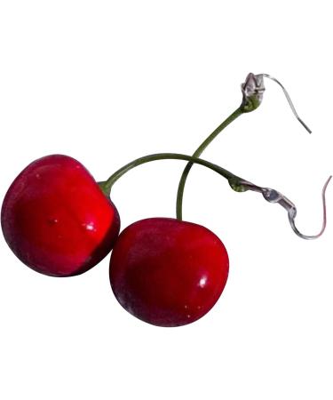 Feylie Cherry Earrings - Stylish Simulated Cherry Drop Earrings for Fashionable Women & Girls - Buy Online on GoSupps.com