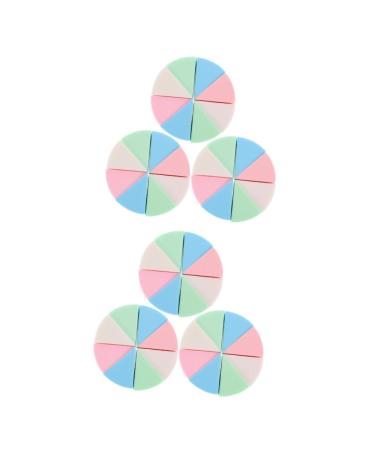 MAGICLULU 6 Sets Triangular Sponge Puff Makeup Makeup Sponges for Press Powder Puff Makeup Powder Puff Shape Makeup Sponge Cosmetic Puff Triangle Miss Loose Powder The Face