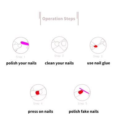 Luvadeyo 24 PCs Almond Press-On Nails | Rainbow Acrylic Fake Nails with Glue for Women & Girls - Buy Online on GoSupps.com