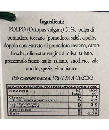  Casa Lombardi Octopus stew in red sauce 180g - Buy Online on GoSupps.com