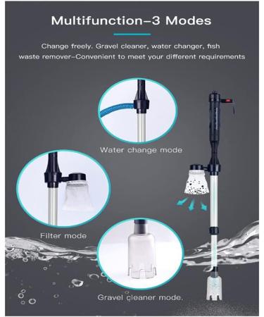 LONDAFISH Electric Fish Tank Vacuum Cleaner Syphon Gravel Water Filter & Sand Washer - Buy Online on GoSupps.com
