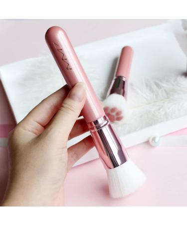 Kitten Paw Concealer Brush Fiber Professional Cosmetic Brushes Hair Rounded Tapered Brush for Liquid Cream Powder Blending Buffing Concealer Aviere Pink - Buy Online on GoSupps.com
