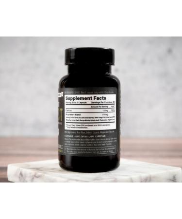 Morning Man Boost Caffeine Pills - 110mg Energy Supplement with Green Tea Extract | Vegan Gluten Free Non-GMO | Enhance Focus & Alertness | 30 Capsules - Buy Online on GoSupps.com