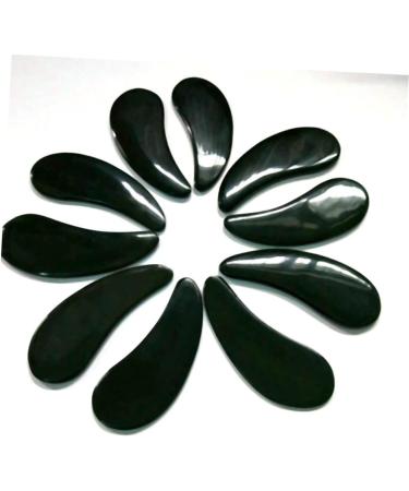 DOITOOL Muscle Scraper Spiral Hair Curlers Noir Cosmetic Blackl Back Handheld Scraping Plate Black Spa Headbands for Christmas Tags Horns Black Water Natural - Buy Online on GoSupps.com