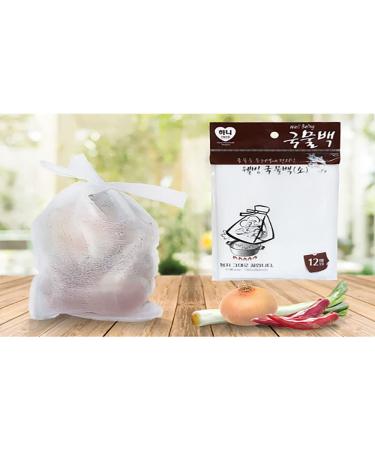 HANY 60 Disposable Soup and Tea Filter Bags for Loose Tea Soup Ingredients Herbs Coffee 12pc x 5 pack (7x11in)