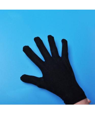 Beaupretty Moisturizing Eczema Cotton Gloves 12 Pairs Black Cotton Gloves for Dry Hands SPA Lotion Gloves Cosmetic Gloves S M. - Buy Online on GoSupps.com