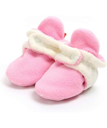 EDOTON Unisex Newborn Winter Boots - Warm Non-Slip Sole Booties, Pink Cream, 6-12 Months - Buy Online on GoSupps.com