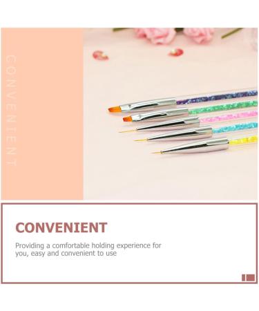 FRCOLOR 3d Nail Gel Sets Nail Pen polly gel nail gel 3d gel Wear- resistant nail painting kits Portable Nail Household Nail Household Dotting abs suite 2- Way Dotting Pens - Buy Online on GoSupps.com