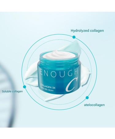 Enough Collagen 3X Moisture Cream Korean Skin Care Face Moisturizer for Women Deep Hydration & Firming Daily Skincare for Women 1.76 oz - Buy Online on GoSupps.com