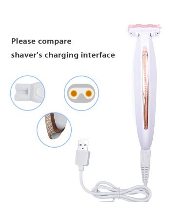 Women's Rechargeable Shaver USB Charging Cable - Replacement Charger for Flawless Body Trimmer - Buy Online on GoSupps.com
