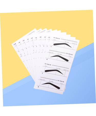 Angoily Eyebrow Card 30 Pcs Eyebrow Stencil Template Eyebrow Shaping Kit Eyebrowhack Eyebrow Templates Mold Suite Unibrow mediumx3pcs As Shownx3pcs - Buy Online on GoSupps.com