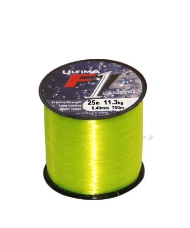 Ultima Men's F1 Heavy Duty Line-115gr Spool 0.35mm - 25.0lb/11.4kg Yellow