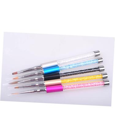 minkissy Acrylic Nail Brush Nail Dotting Pen Nail Drawing Pen Nail Art Polish Pens Nail Art Pen Manicure Tools Nail Art Tools Nail Tools Painting Pen Pull Wire Nail Polish Carved Marker Pen medium Silver - Buy Online on GoSupps.com