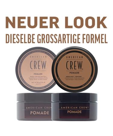 AMERICAN CREW Pomade 85g Styling Product for Men, Medium Hold Hair Product, Water Based Hair Pomade, Perfect for Smooth Hairstyles with Lots of Shine - Buy Online on GoSupps.com