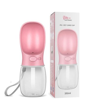 Sayapeiy dogs drinking bottle for on the go 350ml dog water bottle pet drinking snapping antibacterial portable travel drinking bottle water dispenser ideal for outdoor pink on the way.