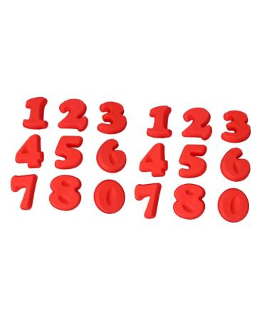 Milisten 18 Pcs Star Decor Silicone Number Cake Moulds Silicone Chocolate Mold Cake Decorating Mold Molds for Resin Ice Cream Decor Number Shaped Mold Cake Molds Resin Molds Tool Candy mediumx2pcs