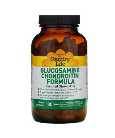 Country Life Glucosamine Chondroitin Formula 180 Capsules
