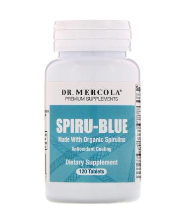 Dr. Mercola Spiru-Blue with Antioxidant Coating 120 Tablets