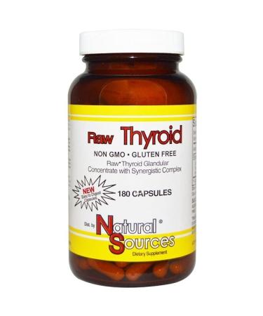 Natural Sources Raw Thyroid 180 Capsules