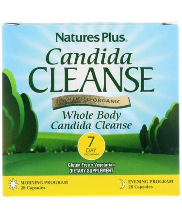 Nature's Plus Candida Cleanse 7 Day Program 2 Bottles 28 Capsules Each