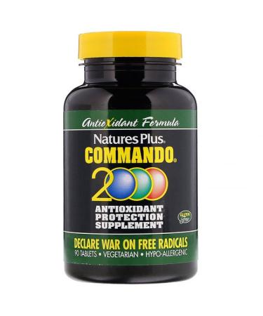 Nature's Plus Commando 2000 Antioxidant Protection 90 Tablets