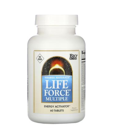 Source Naturals Life Force Multiple No Iron 60 Tablets