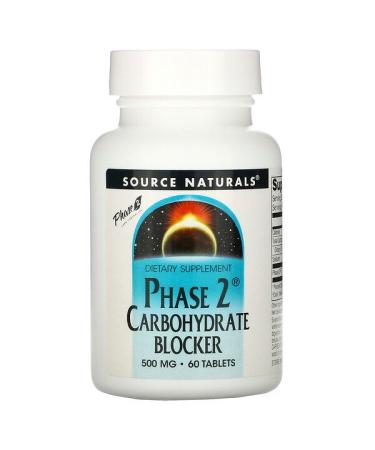Source Naturals Phase 2 Carbohydrate Blocker 500 mg 60 Tablets