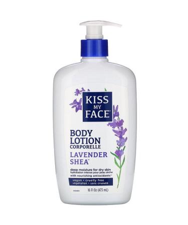 Kiss My Face Body Lotion Lavender Shea 16 fl oz (473 ml)
