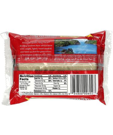 King Oscar Wild Caught Sardines in Dijon Mustard - 3.75 oz | Premium Seafood - Buy Online on GoSupps.com