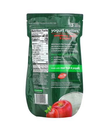 Beech-Nut Yogurt Melties Strawberry Stage 3 - Apple & Yogurt 1 oz (28g) | Healthy Baby Snack - Buy Online on GoSupps.com
