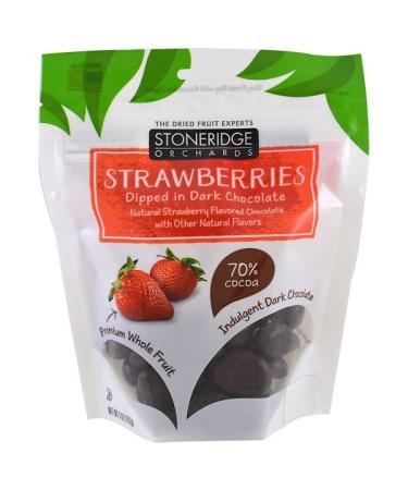 Stoneridge Orchards Strawberries Dipped in Dark Chocolate 70% Cocoa 5 oz (142 g)