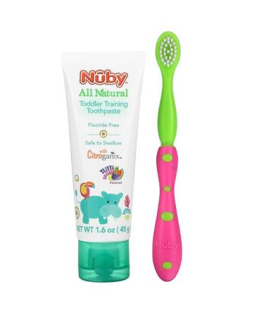 Dr. Talbot's Toddler Training Toothpaste with Toothbrush 6 m+ Tutti Frutti 2 Piece Set