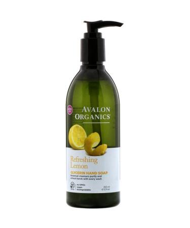 Avalon Organics Glycerin Hand Soap Refreshing Lemon 12 fl oz (355 ml)