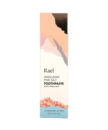 Rael Himalayan Pink Salt Toothpaste - Sweet Herbal Mint 4.23 oz (120 g) | Natural Oral Care - Buy Online on GoSupps.com