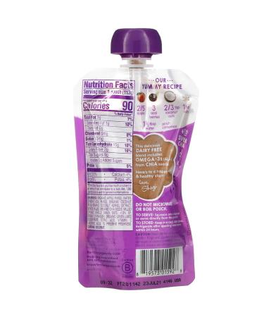 Happy Tot Super Morning Stage 4 - Organic Apples, Acai, Coconut Milk & Oats + Super Chia (4 oz) - Buy Online on GoSupps.com