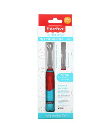 Fisher-Price BrushBuddies My First Soniclean Toothbrush for 6+ Months | Gum Massager - Buy Online on GoSupps.com