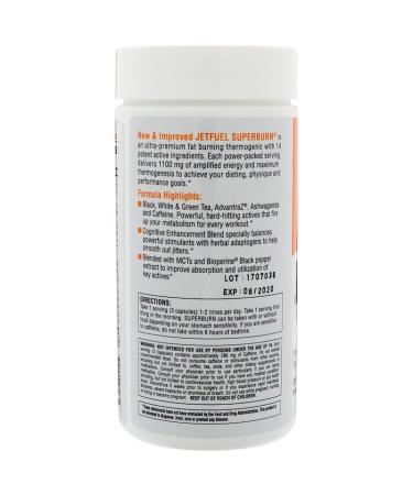 Buy GAT JetFUEL Superburn 120 Oil-Infused Capsules | Premium Fat Burner & Energy Booster - Buy Online on GoSupps.com