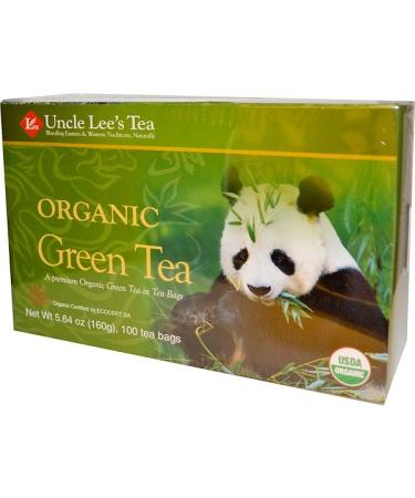 Uncle Lee's Tea Organic Green Tea 100 Tea Bags 5.64 oz (160 g)