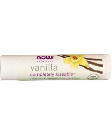 Now Foods Solutions Completely Kissable Lip Balm Vanilla 0.15 oz (4.25 g)