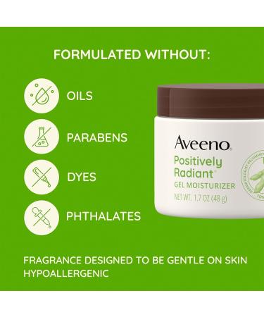 Aveeno Positively Radiant Hyaluronic Acid Gel Face Moisturizer 1.7 Fl Oz - Buy Online on GoSupps.com