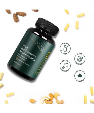 Younited High Performance Multivitamins | Advanced Daily Dietary Supplement for Boosted Performance | Mens Multivitamin & Womens Multivitamin | Antioxidant Supplement with Vitamins and Minerals for Immune Support (120 Capsules) - Buy Online on GoSupps.com