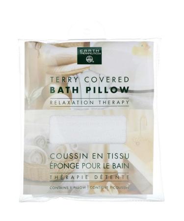 Earth Therapeutics Terry Covered Bath Pillow Relaxation Therapy 1 Pillow