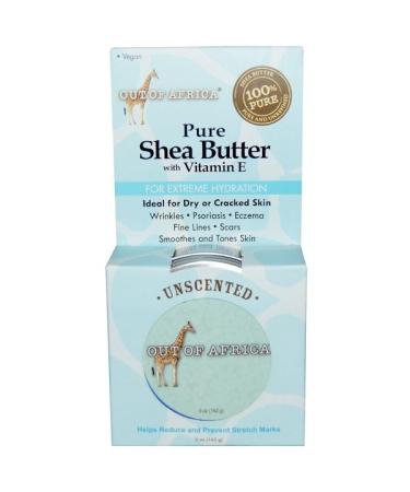 Out of Africa Pure Shea Butter with Vitamin E Unscented 5 oz (142 g)