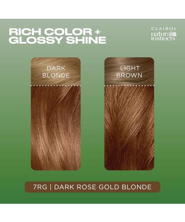 Clairol Natural Instincts 7RG Dark Rose Gold Blonde Hair Dye - 5.85 Fl Oz (Pack of 1) - Buy Online on GoSupps.com