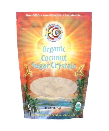 Earth Circle Organics Organic Coconut Sugar Crystals 14 oz (397 g)
