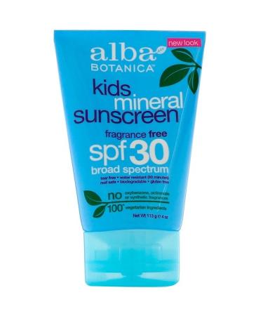 Alba Botanica Mineral Sunscreen Kids SPF 30 4 oz (113 g)