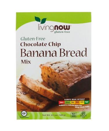 Now Foods Chocolate Chip Banana Bread Mix Gluten-Free 11.3 oz (320 g)