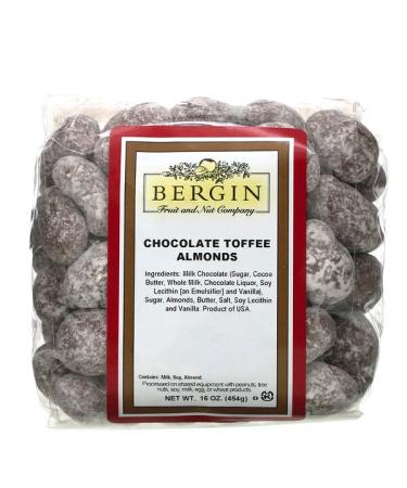 Bergin Fruit and Nut Company Chocolate Toffee Almonds 16 oz (454 g)