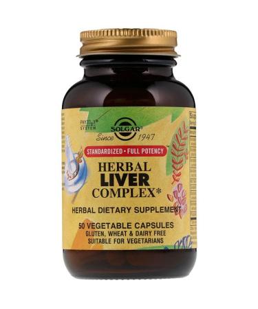 Solgar Herbal Liver Complex 50 Vegetable Capsules